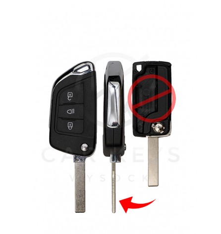 CITROEN PEUGEOT FIAT - KEY SHELL