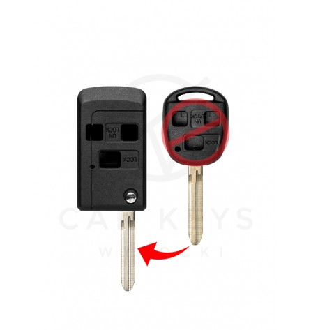 TOYOTA AVENSIS RAV4 - KEY SHELL